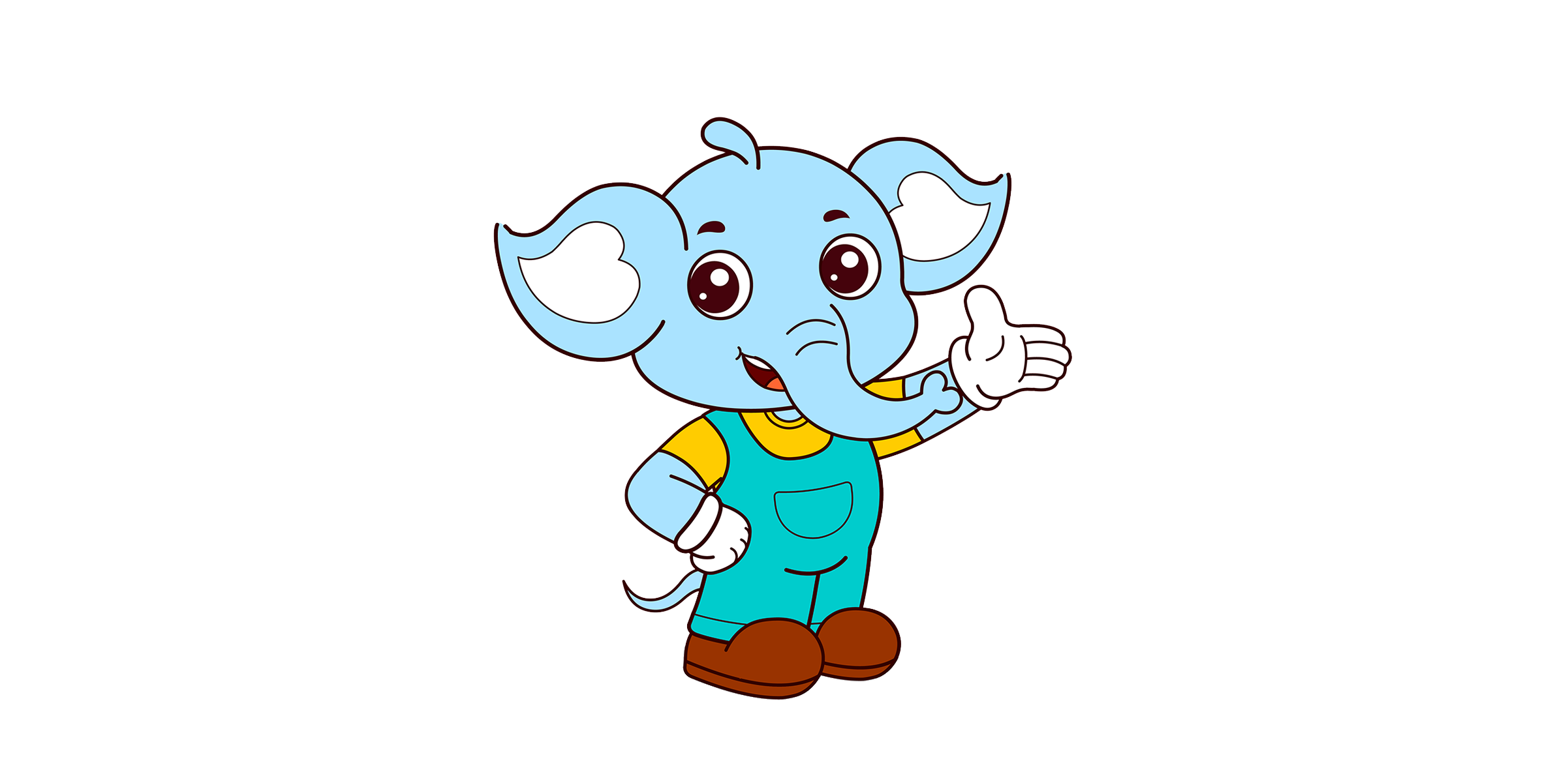 悦言象小蓝卡通形象