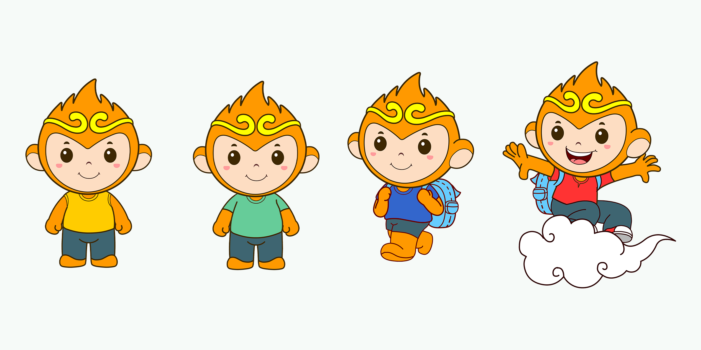 悦言悟空小圣卡通形象