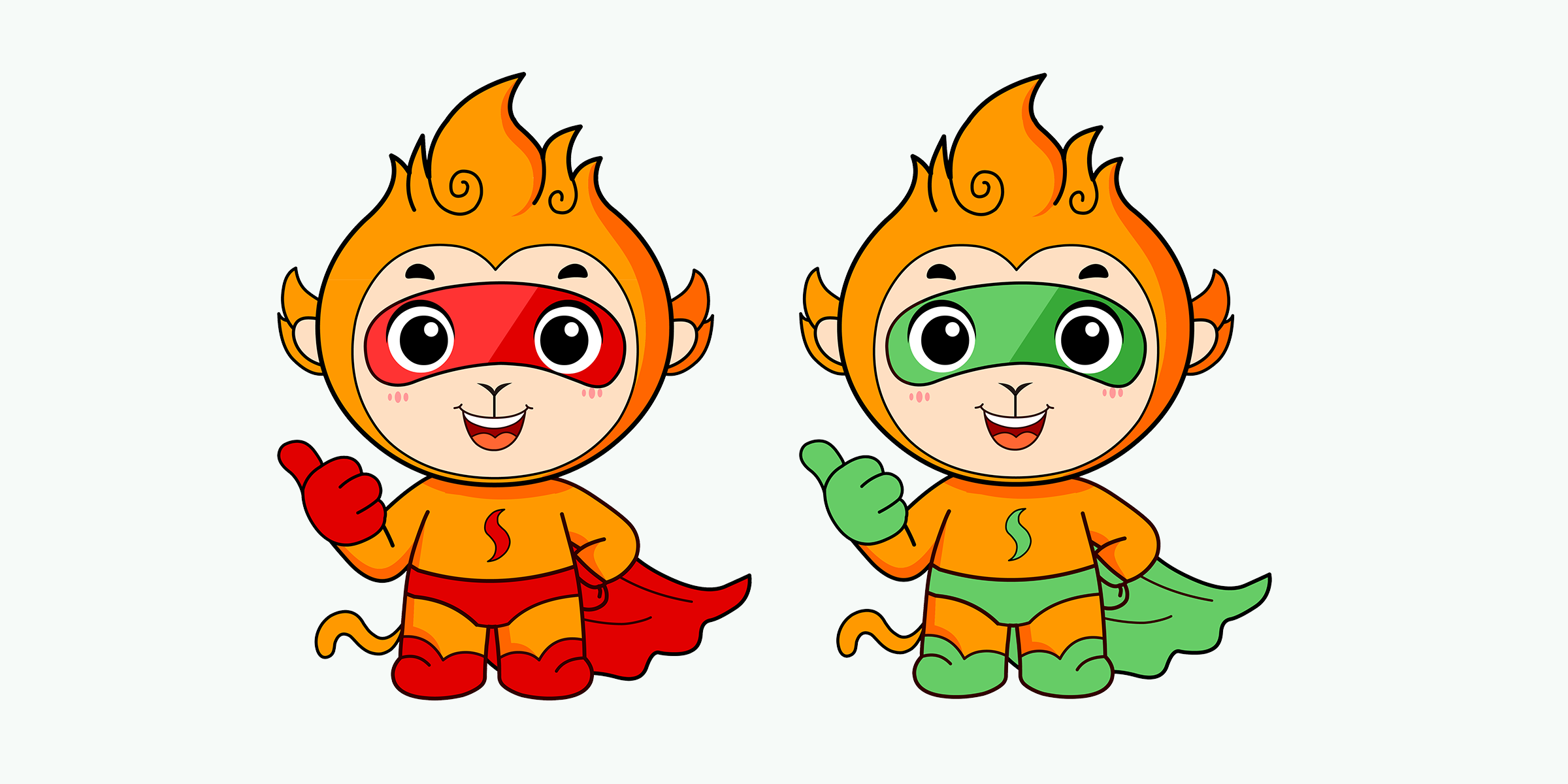 悦言焰小猴卡通形象